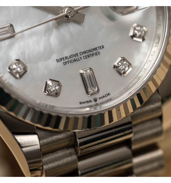 Rolex Day-Date 128239 36mm 18K White Gold Midsize