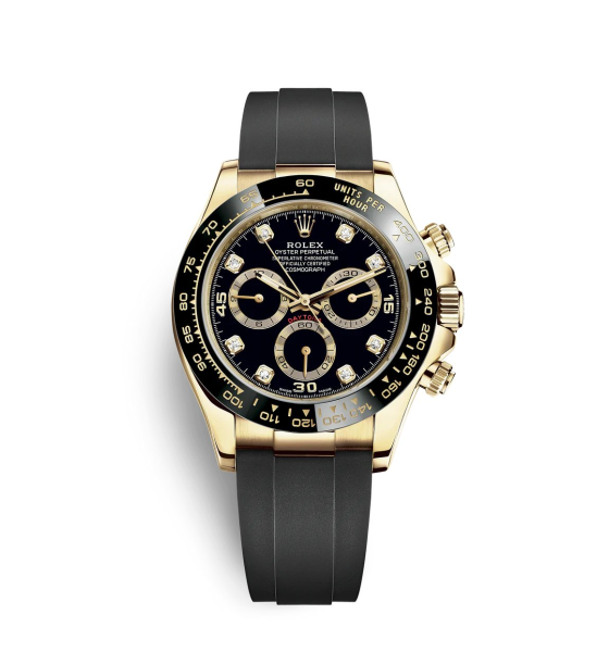 Rolex Daytona 116518LN 18K Ceramic Black Diamond Dial 