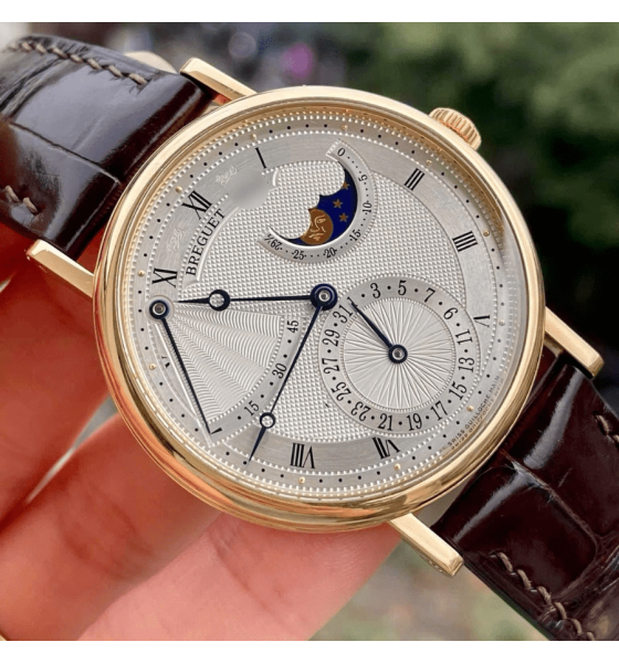 Breguet Classique Power Reserve Moonphase 18K Gold 7137ba/11/9v6