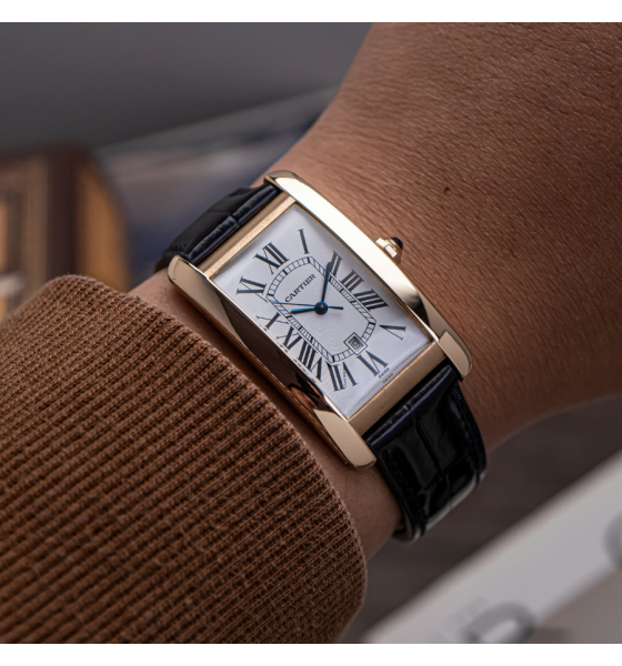 Cartier Tank W2609156 Americaine Large 18k Rose Gold