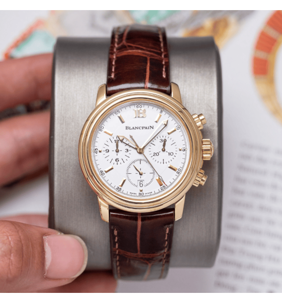 Blancpain Leman Chronograph Yellow Gold Automatic Ref. 2185-1418-53