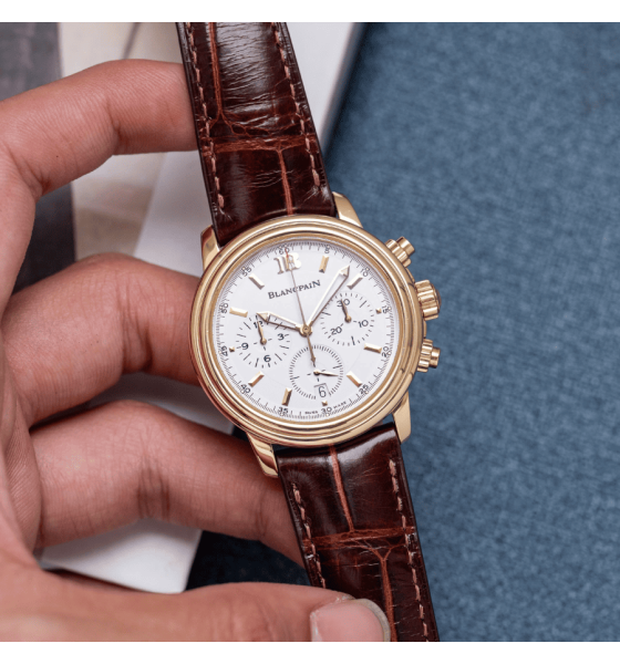 Blancpain Leman Chronograph Yellow Gold Automatic Ref. 2185-1418-53