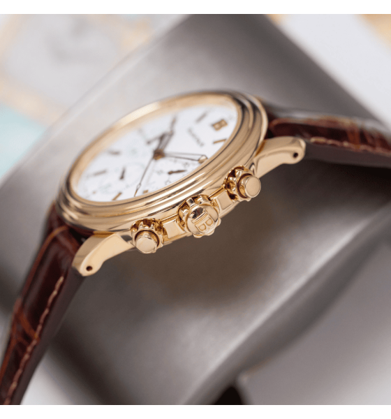 Blancpain Leman Chronograph Yellow Gold Automatic Ref. 2185-1418-53