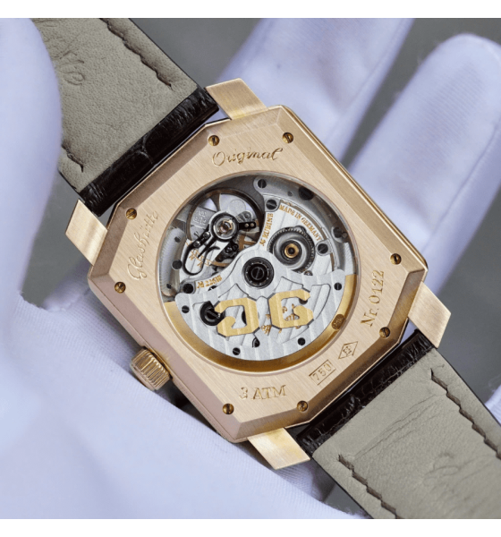 Glashutte Original Karree 1845 Moonpahse Power Reserve 18k Gold
