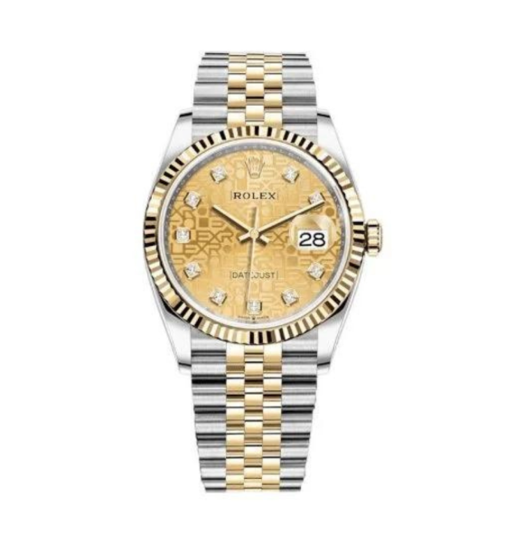 Đồng hồ ROLEX DATEJUST 36 DIAMOND GOLD & STEEL JUBILEE 116233-0155