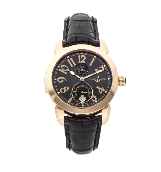 Ulysse Nardin 18k Rose Gold Mens Watch 276-88/52