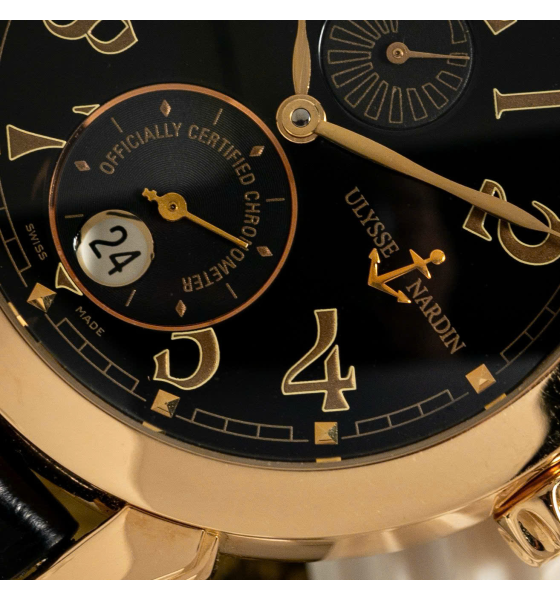 Ulysse Nardin 18k Rose Gold Mens Watch 276-88/52