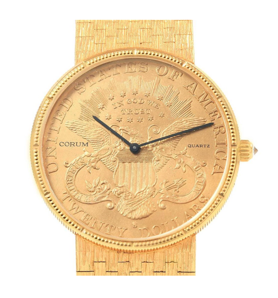 Đồng Hồ Corum Twenty Dollar 18k Gold Coin 18k Gold Band 1904