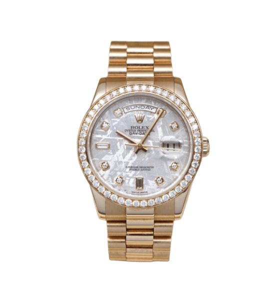 Đồng Hồ Rolex Day-Date 36mm 118235 Thiên thạch, Kim cương