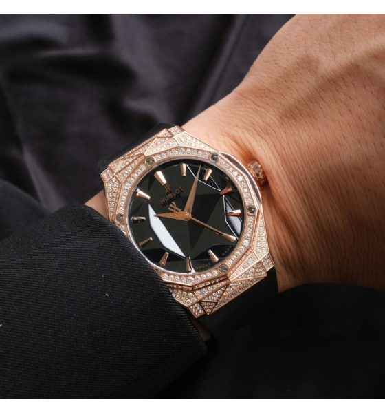 Hublot Classic Fusion Orlinski 40mm Rose Gold Pave Ref.550.OS.1800.RX.1604.ORL19