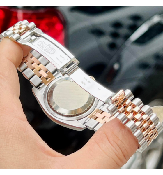Đồng hồ ROLEX DATEJUST PINK JUBILEE DIAMOND DIAL FLUTED 18K ROSE GOLD BEZEL JUBILEE BRACELET 116231PJDJ