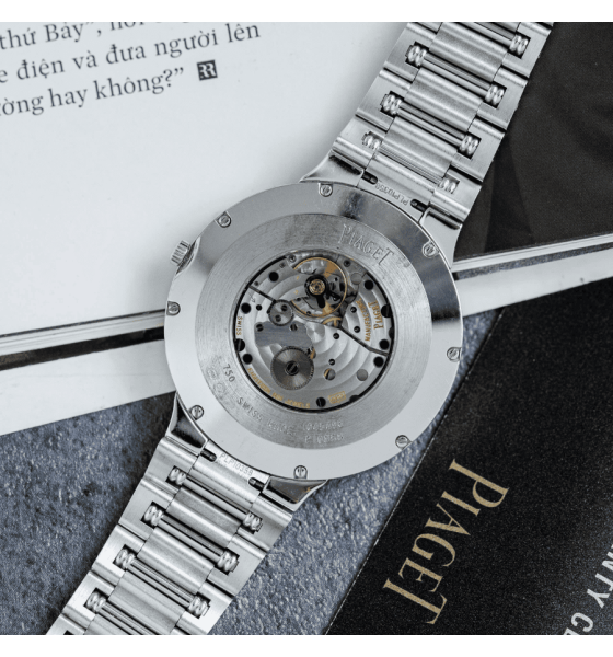  Piaget Dancer in WHite Gold with Diamond Bezel on White Gold Bracelet with Silver Diamond Dial GOA31046