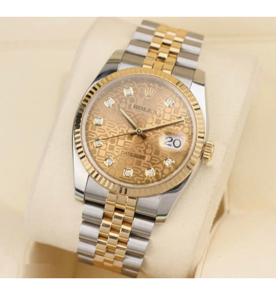 Đồng hồ ROLEX DATEJUST 36 DIAMOND GOLD & STEEL JUBILEE 116233-0155