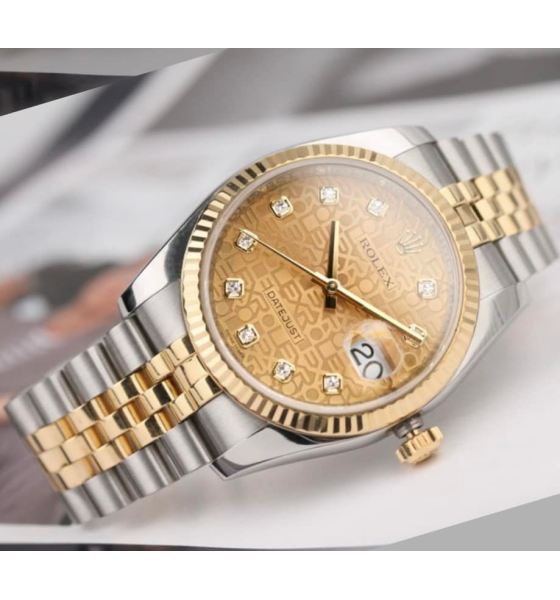 Đồng hồ ROLEX DATEJUST 36 DIAMOND GOLD & STEEL JUBILEE 116233-0155