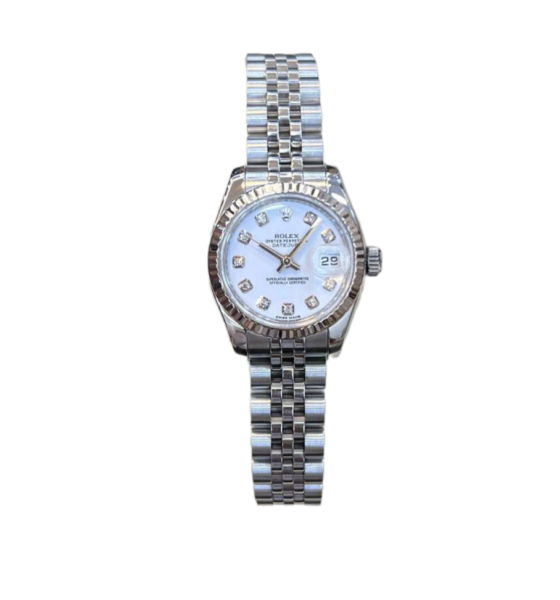 Rolex Lady Datejust 179174 mặt men trắng