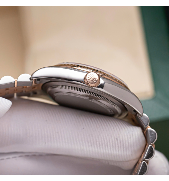 Rolex Datejust 116231 36mm Demi Hồng Mặt Số Vi Tính Đen