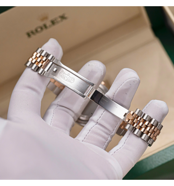 Rolex Datejust 116231 36mm Demi Hồng Mặt Số Vi Tính Đen