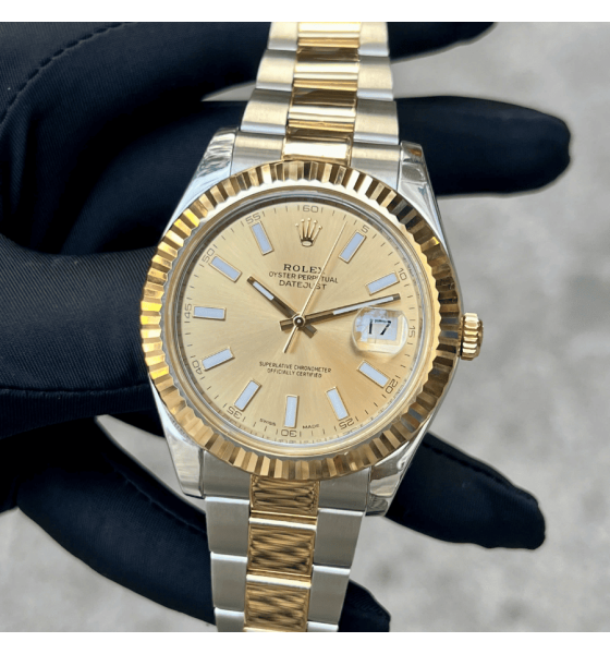 Rolex DateJust II 116333 41mm cọc dạ quang