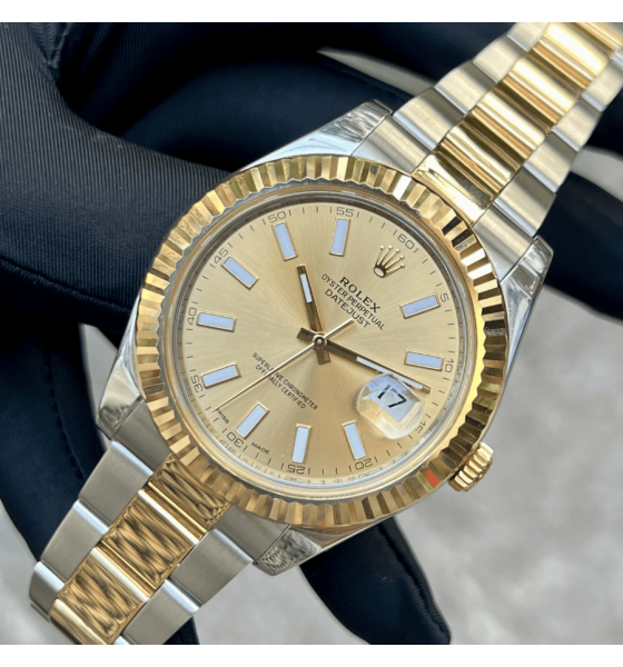 Rolex DateJust II 116333 41mm cọc dạ quang