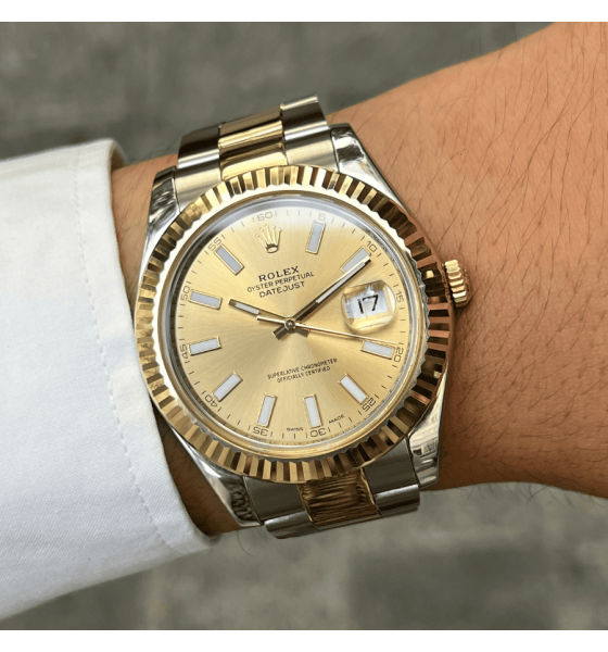 Rolex DateJust II 116333 41mm cọc dạ quang