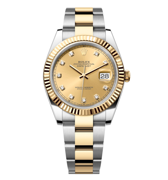 Rolex Datejust M126333-0011 126333-0011 Oystersteel và vàng vàng, mặt số champagne kim cương