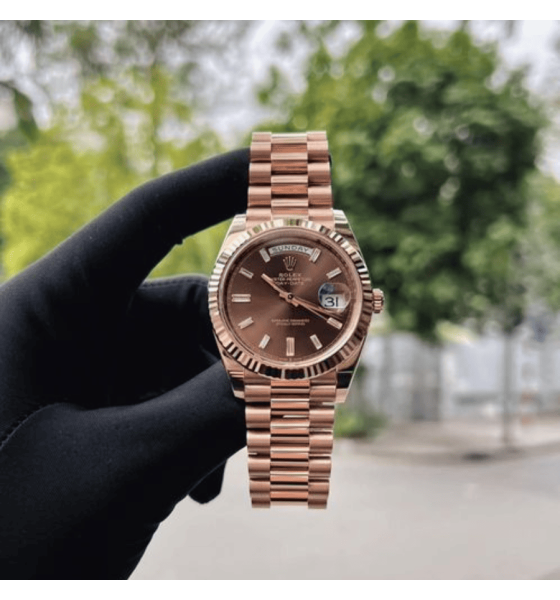 Rolex Day-Date 40 228235-0003 Nâu Chocolate