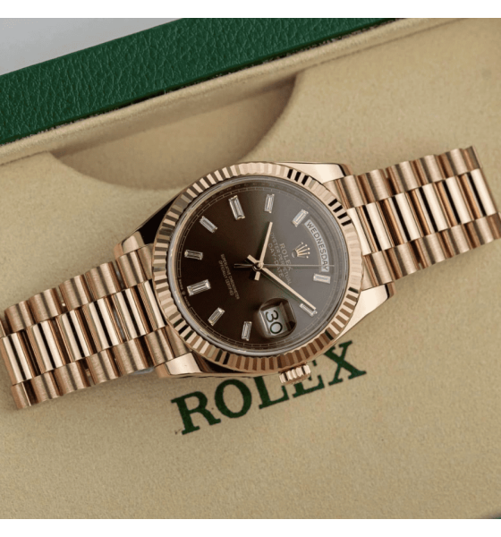 Rolex Day-Date 40 228235-0003 Nâu Chocolate