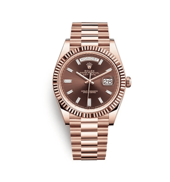 Rolex Day-Date 40 228235-0003 Nâu Chocolate