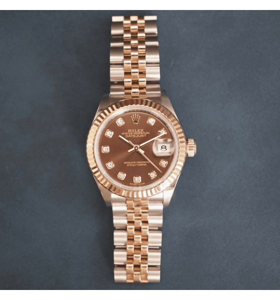 Rolex Lady-Datejust 279171-0011 Steel and Everose Gold chocolate