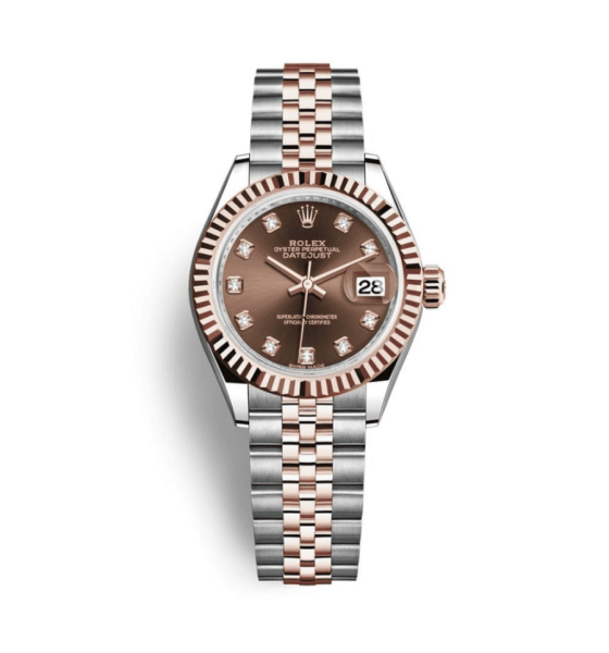 Rolex Lady-Datejust 279171-0011 Steel and Everose Gold chocolate