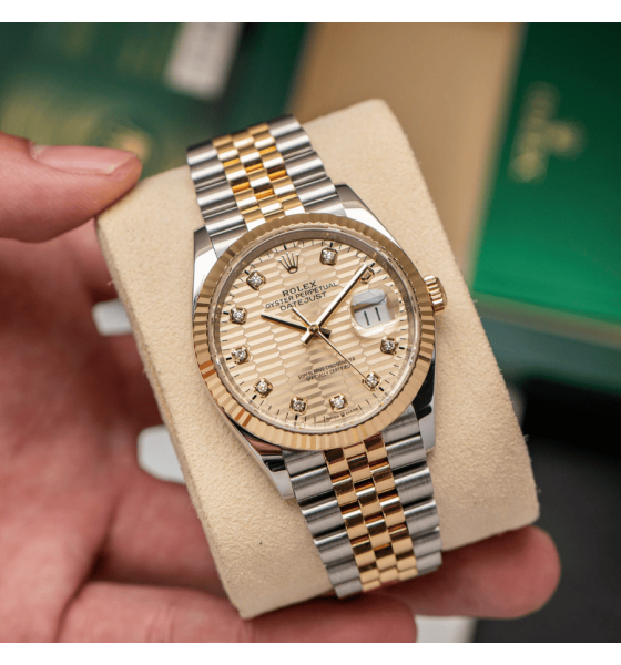 Rolex Oyster Perpetual Datejust 36 126233-0045 Mặt Xếp Gạch