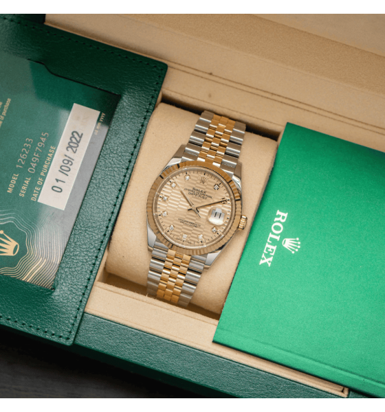 Rolex Oyster Perpetual Datejust 36 126233-0045 Mặt Xếp Gạch