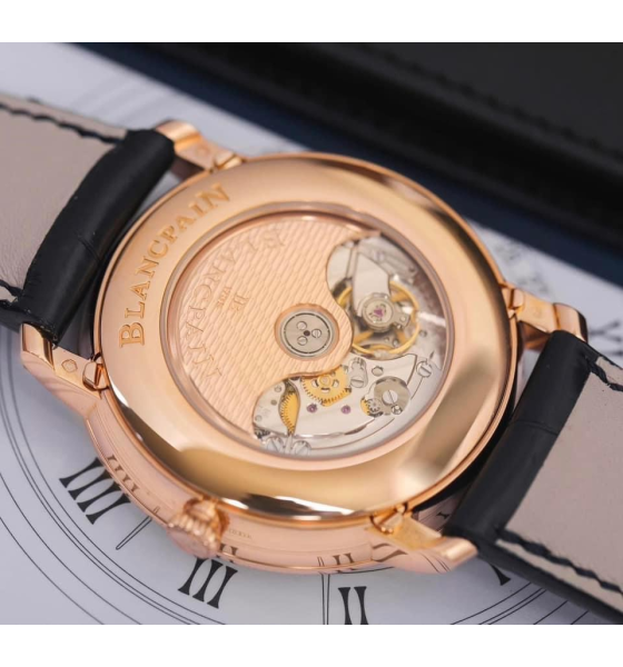 Đồng hồ Blancpain Villeret Quantième Complet BLue 6654-3640-55b