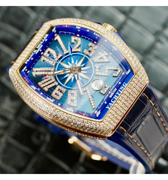 Đồng Hồ Franck Muller Yatching V41 Rose Gold Diamonds