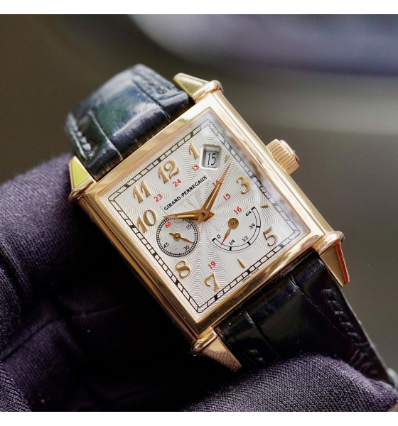 Đồng Đồ Girard Perregaux Vintage 1945 Solid 18kau750 Rose Gold Automatic Ref 2585