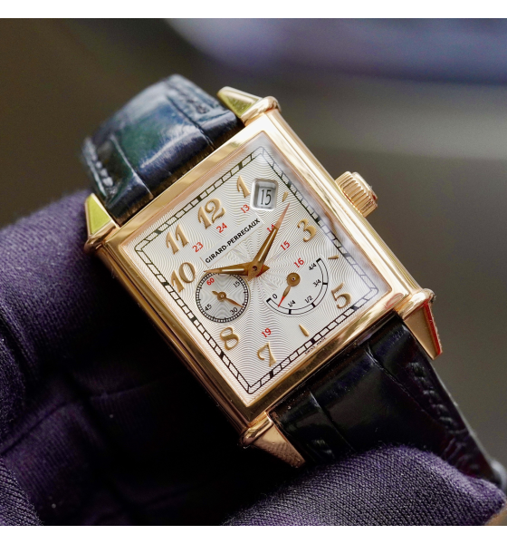 Đồng Đồ Girard Perregaux Vintage 1945 Solid 18kau750 Rose Gold Automatic Ref 2585