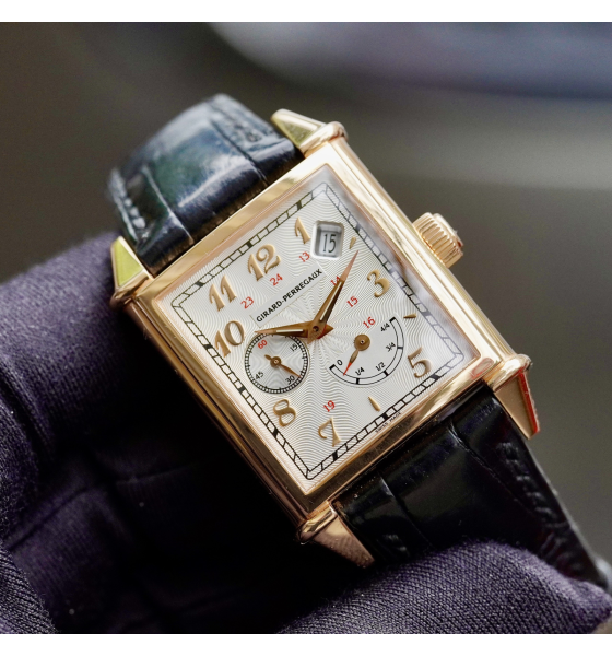Đồng Đồ Girard Perregaux Vintage 1945 Solid 18kau750 Rose Gold Automatic Ref 2585