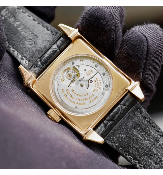 Đồng Đồ Girard Perregaux Vintage 1945 Solid 18kau750 Rose Gold Automatic Ref 2585