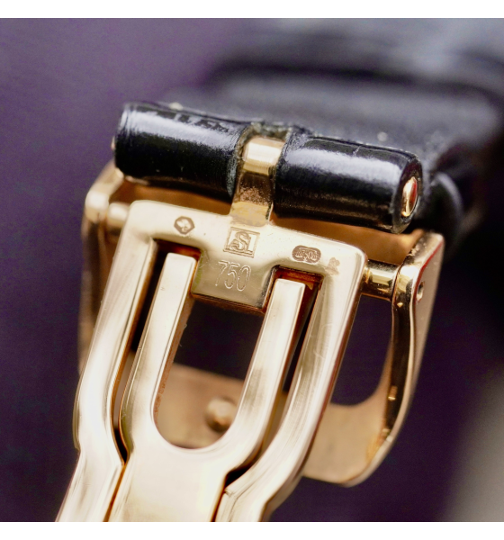 Đồng Đồ Girard Perregaux Vintage 1945 Solid 18kau750 Rose Gold Automatic Ref 2585