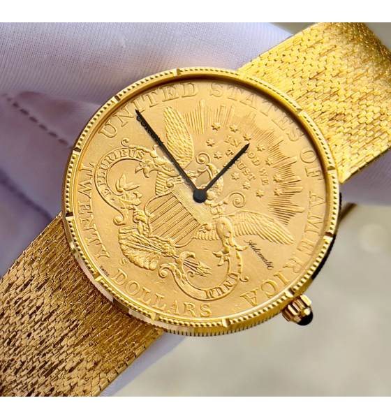 Đồng Hồ Corum Twenty Dollar 18k Gold Coin 18k Gold Band 1904