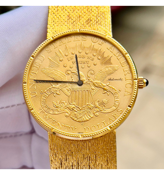 Đồng Hồ Corum Twenty Dollar 18k Gold Coin 18k Gold Band 1904