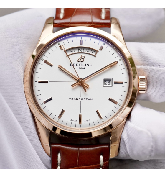 Đồng Hồ Breitling Transocean Day Date R4531012/g752-2ct Rose Gold 18k