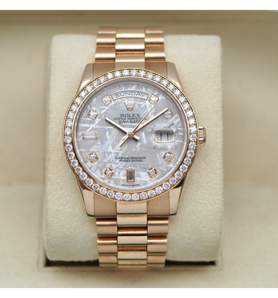 Đồng Hồ Rolex Day-Date 36mm 118235 Thiên thạch, Kim cương