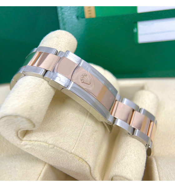 Đồng Hồ Rolex Datejust Sundust Diamond Dial Steel and 18K Everose Gold 41mm 126331-0007