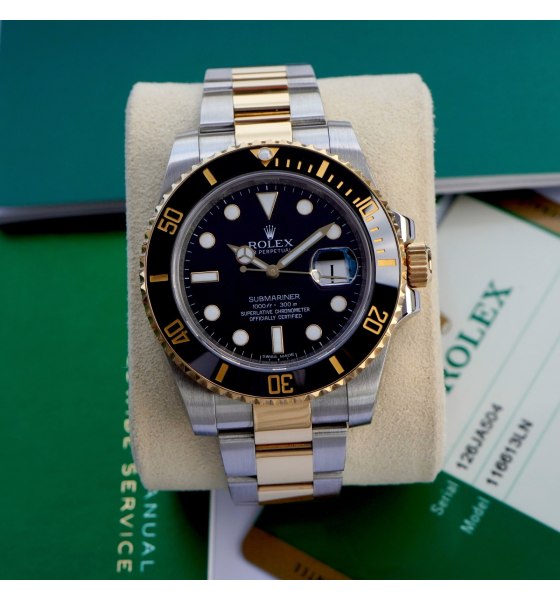 Đồng Hồ Rolex Submariner 116613LN Mặt Số Đen