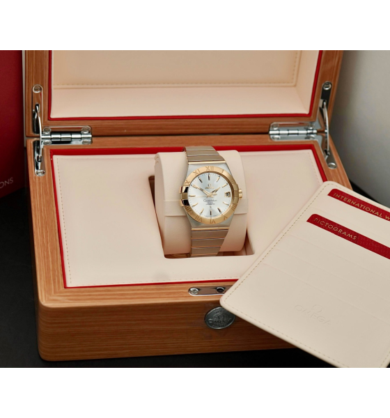 Đồng Hồ Omega Constellation Co-Axial 38mm 123.20.38.22.02.001 Rose Gold