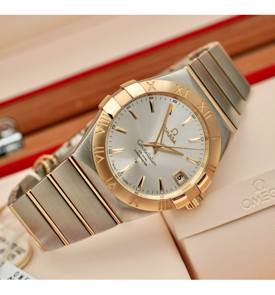 Đồng Hồ Omega Constellation Co-Axial 38mm 123.20.38.22.02.001 Rose Gold