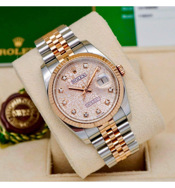 Đồng Hồ Rolex Datejust 36mm Silver Diamond Jubilee 116231