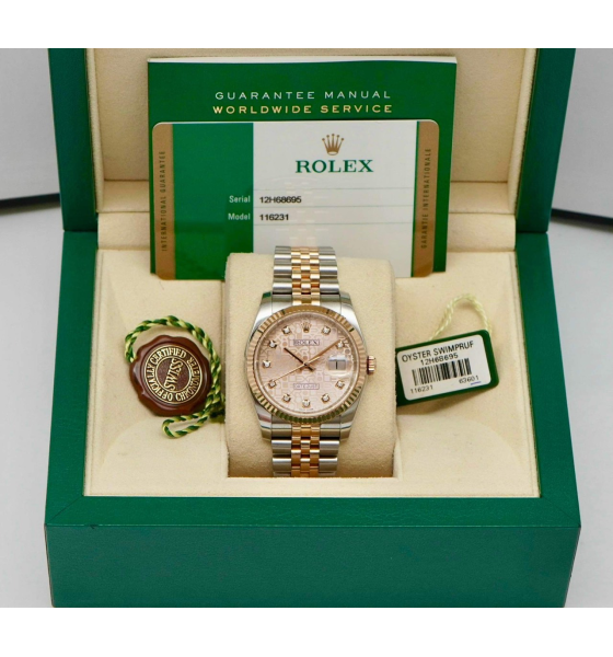 Đồng Hồ Rolex Datejust 36mm Silver Diamond Jubilee 116231