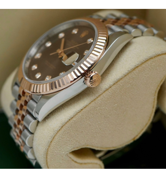 Đồng Hồ Rolex Datejust 41mm Steel and Everose Gold 126331-0004 Chocolate Dial 
